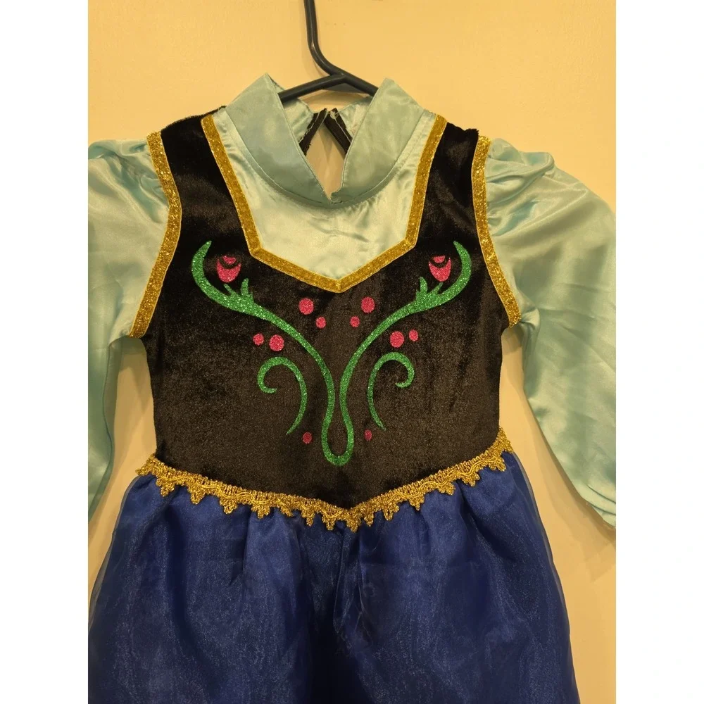 Anna Frozen Costume Menasurements In Photos Halloween Kids Dress Up Disney